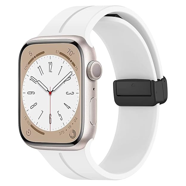 Silicone Magnetic Buckle White