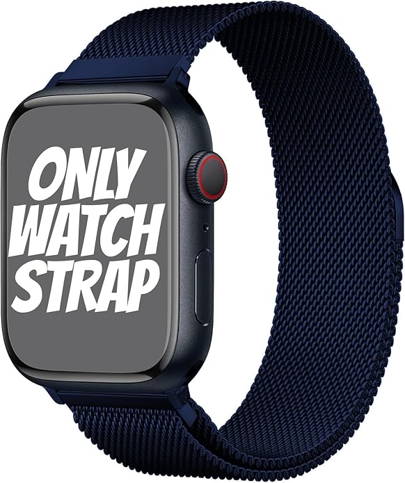 Midnight Blue Stainless Steel with Magnetic Wristband Strap