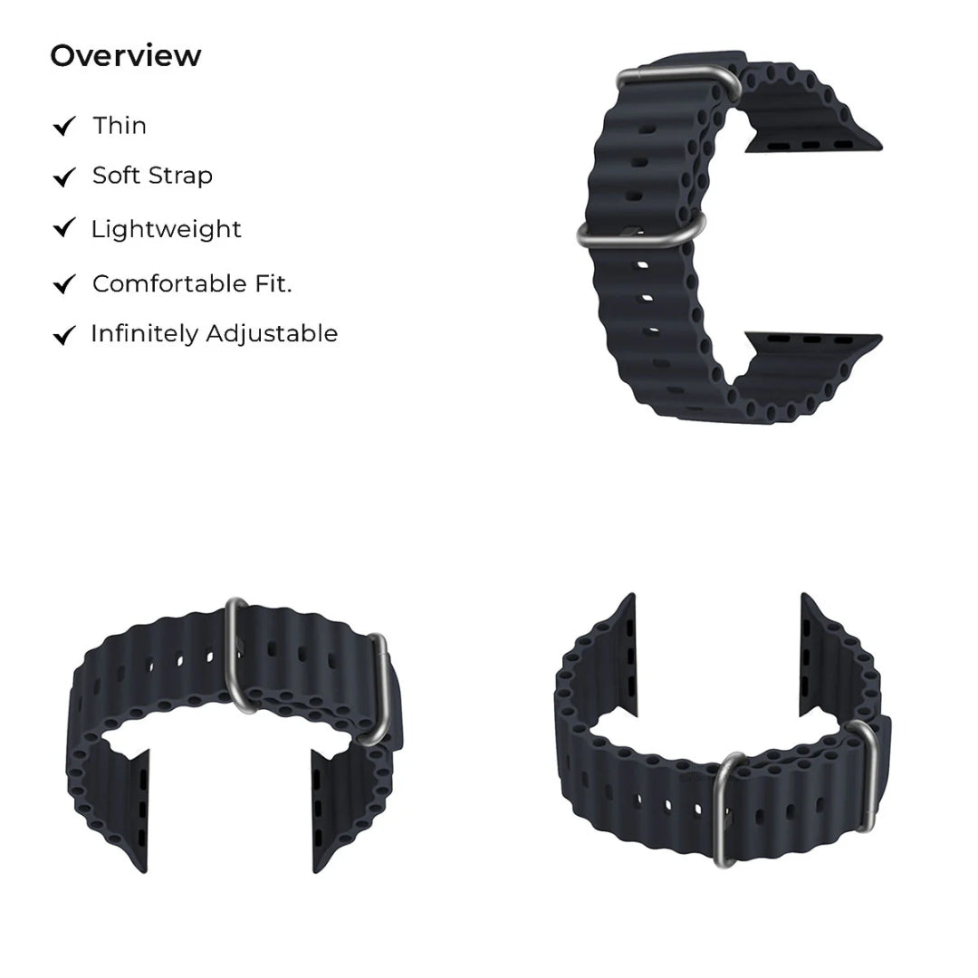 Ocean Silicone Strap Midnight Blue