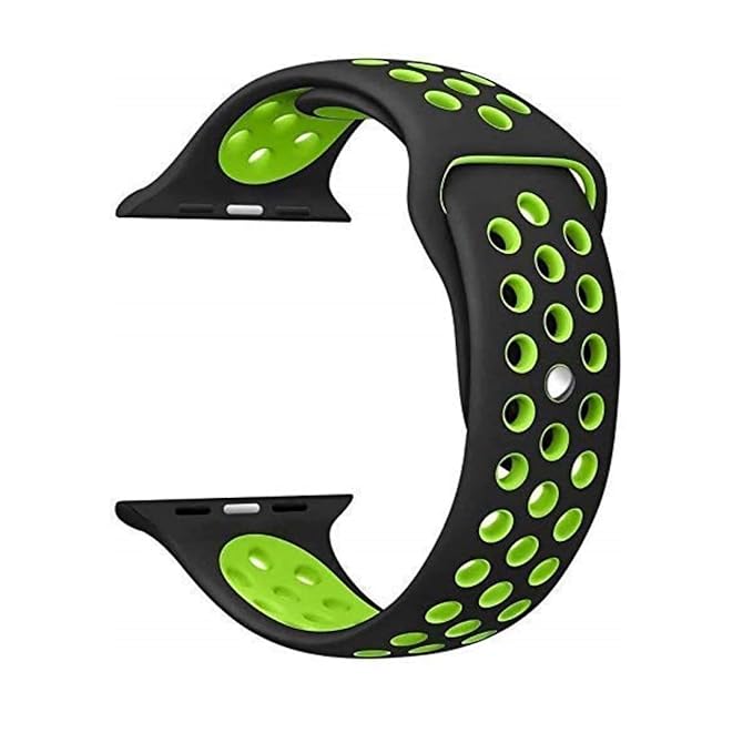 Black & Green Luxury Silicone Strap
