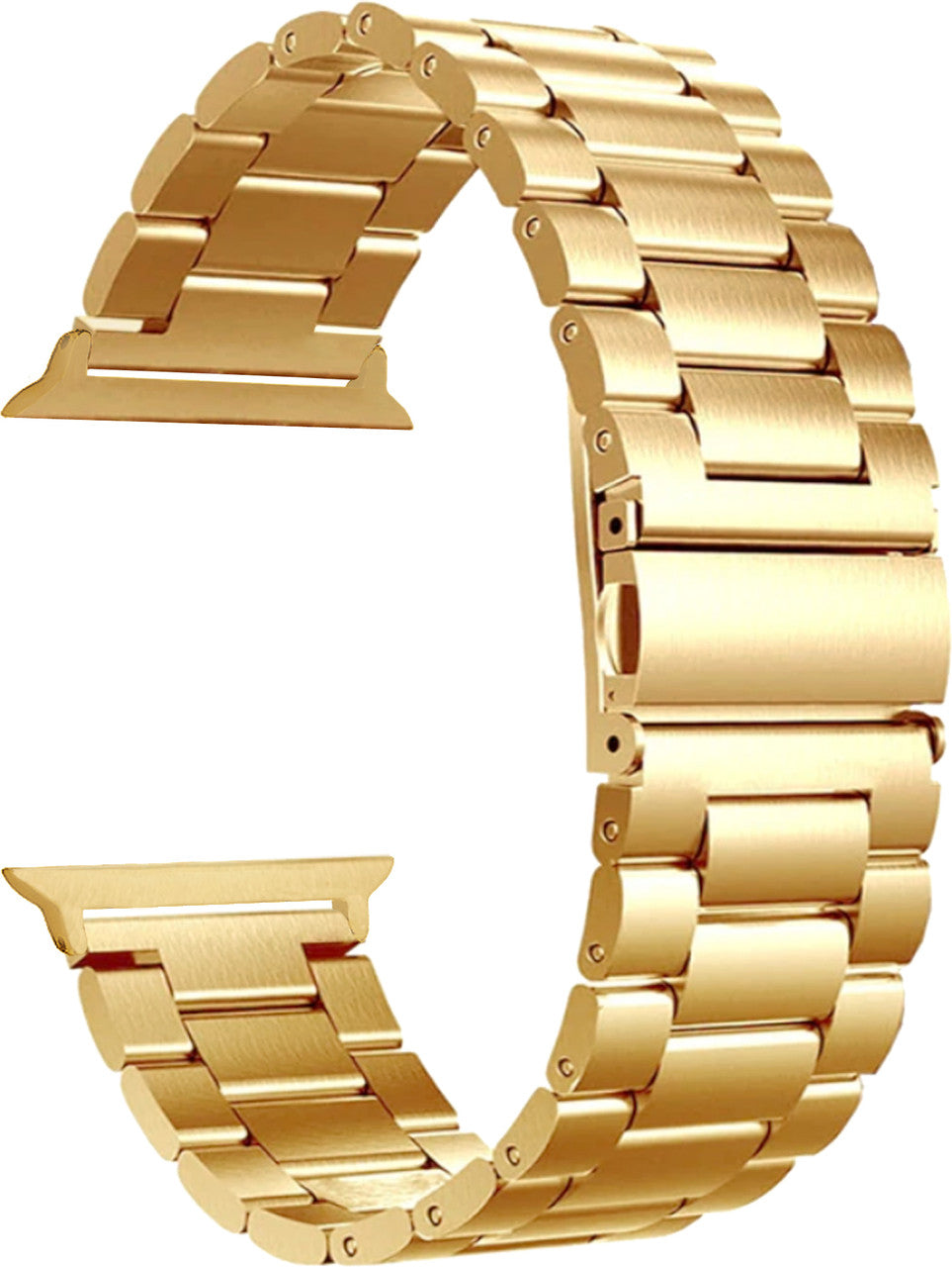 Heavy Metal Stainless Steel Chain Watch Strap Gold