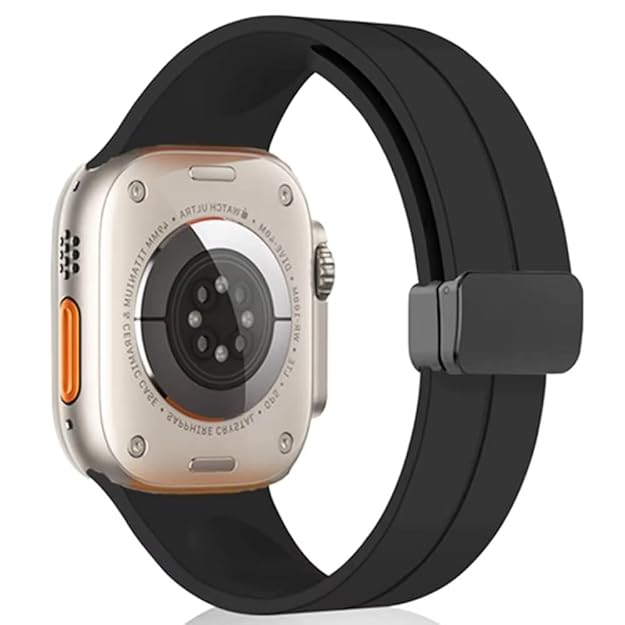 Silicone Magnetic Buckle Black