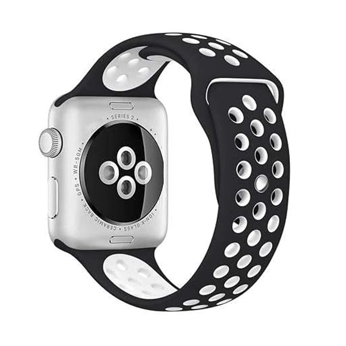 Black & White Luxury Silicone Strap
