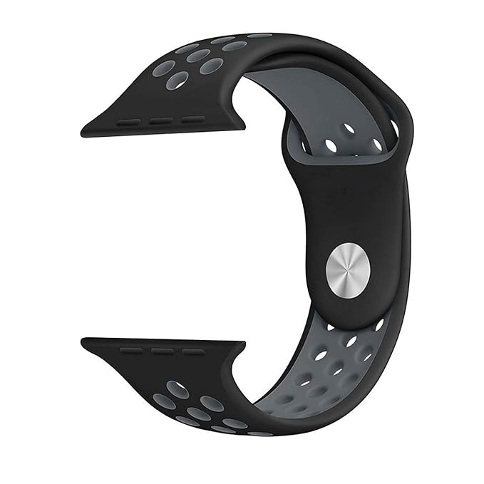 Black & Grey Luxury Silicone Strap