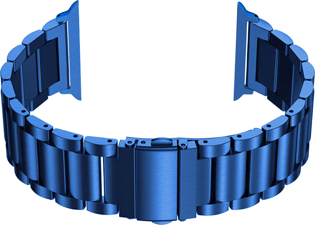 Heavy Metal Stainless Steel Chain Watch Strap Blue
