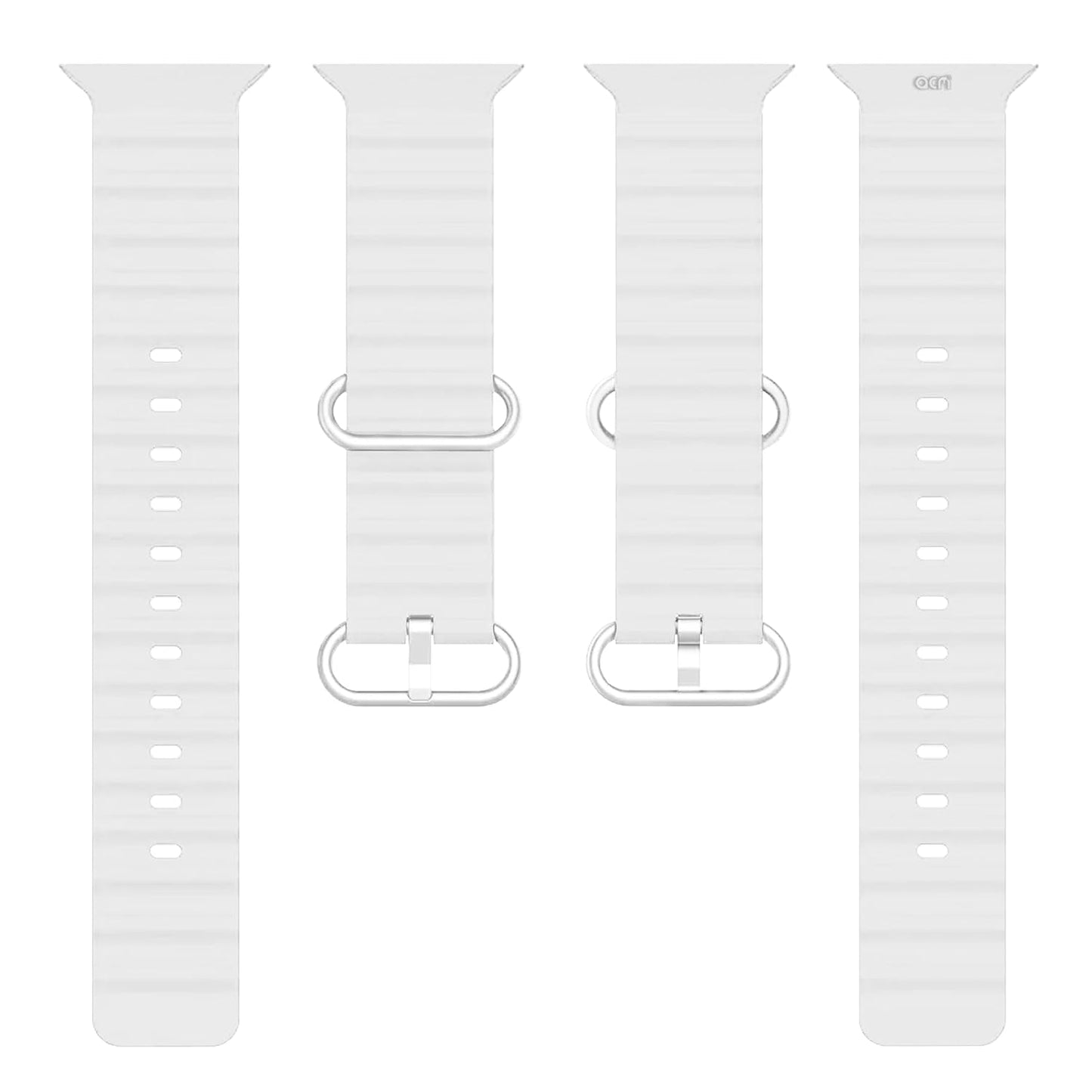 Ocean Silicone Strap White