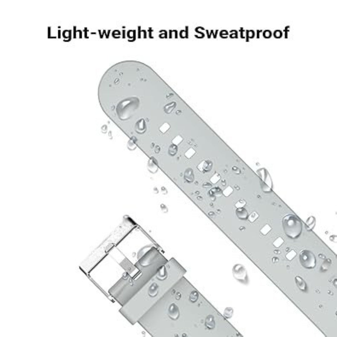 Grey Silicone Plane Hock Lock Strap