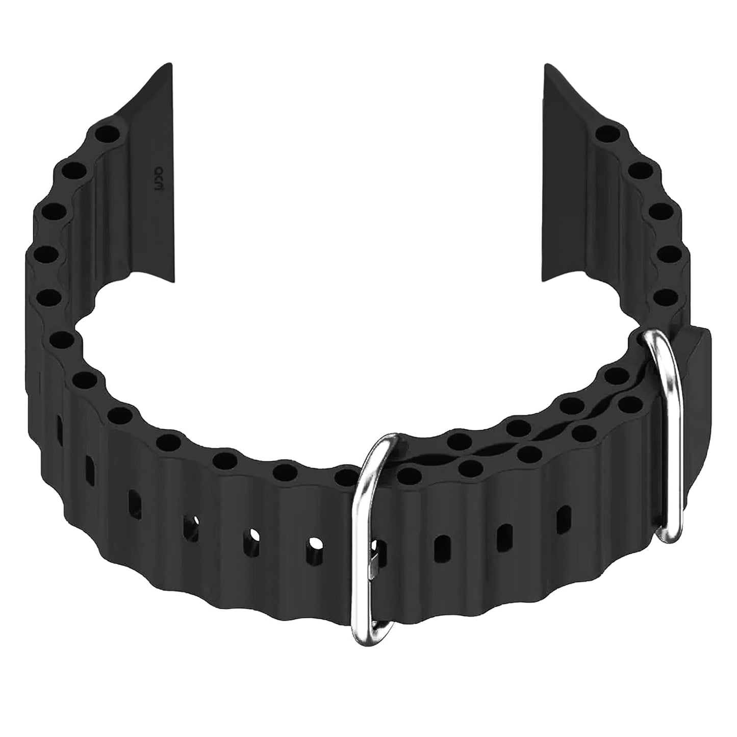 Ocean Silicone Strap Black