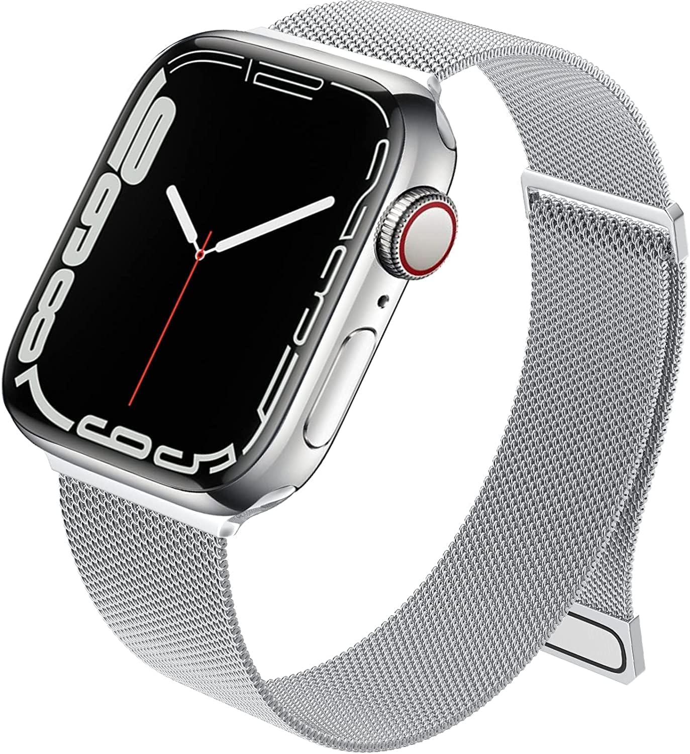 Silver Stainless Steel with Magnetic Wristband Strap