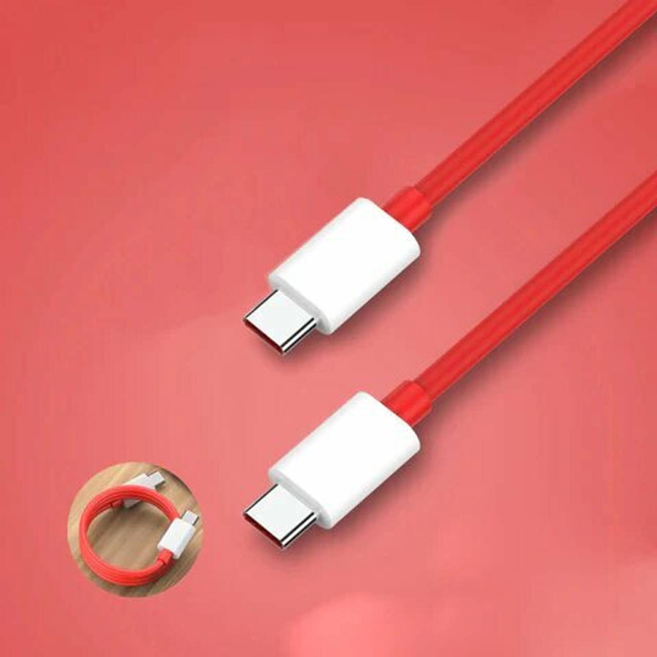 NINESTAR TYPE -C TO C 1M RED Power Meter for Cables