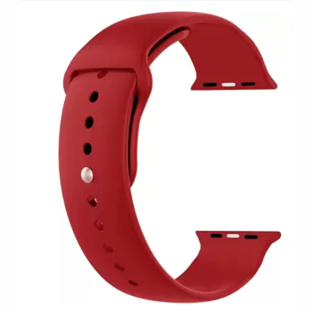 Plane Silicone Strap Red