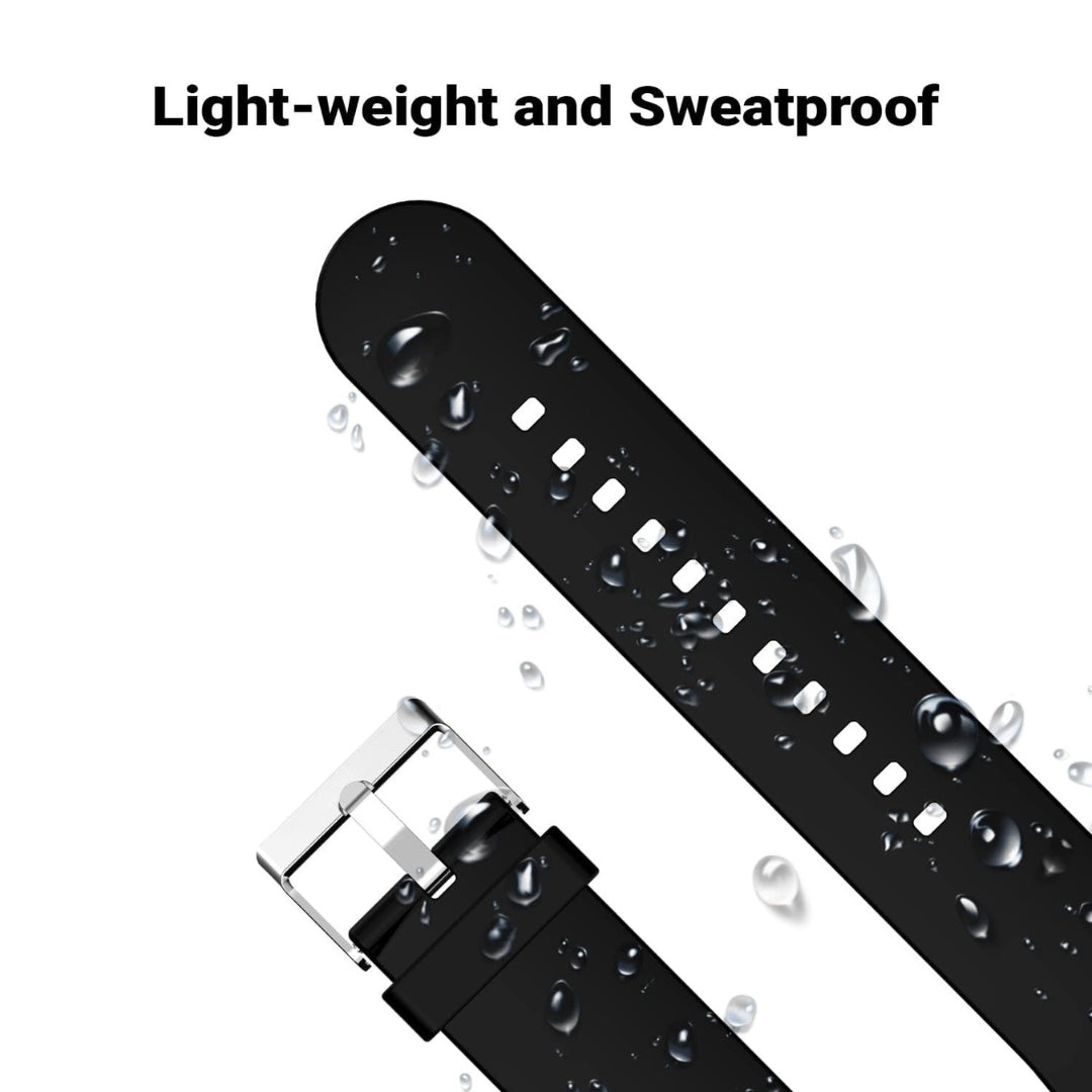 Black Silicone Plane Hock Lock Strap