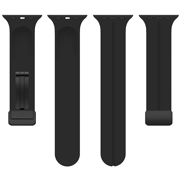 Silicone Magnetic Buckle Black