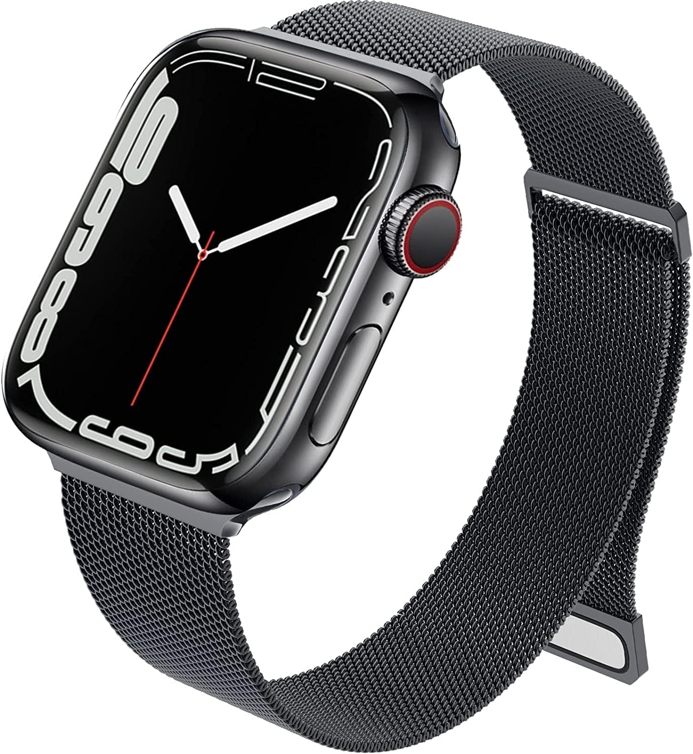 Black Stainless Steel with Magnetic Wristband Strap