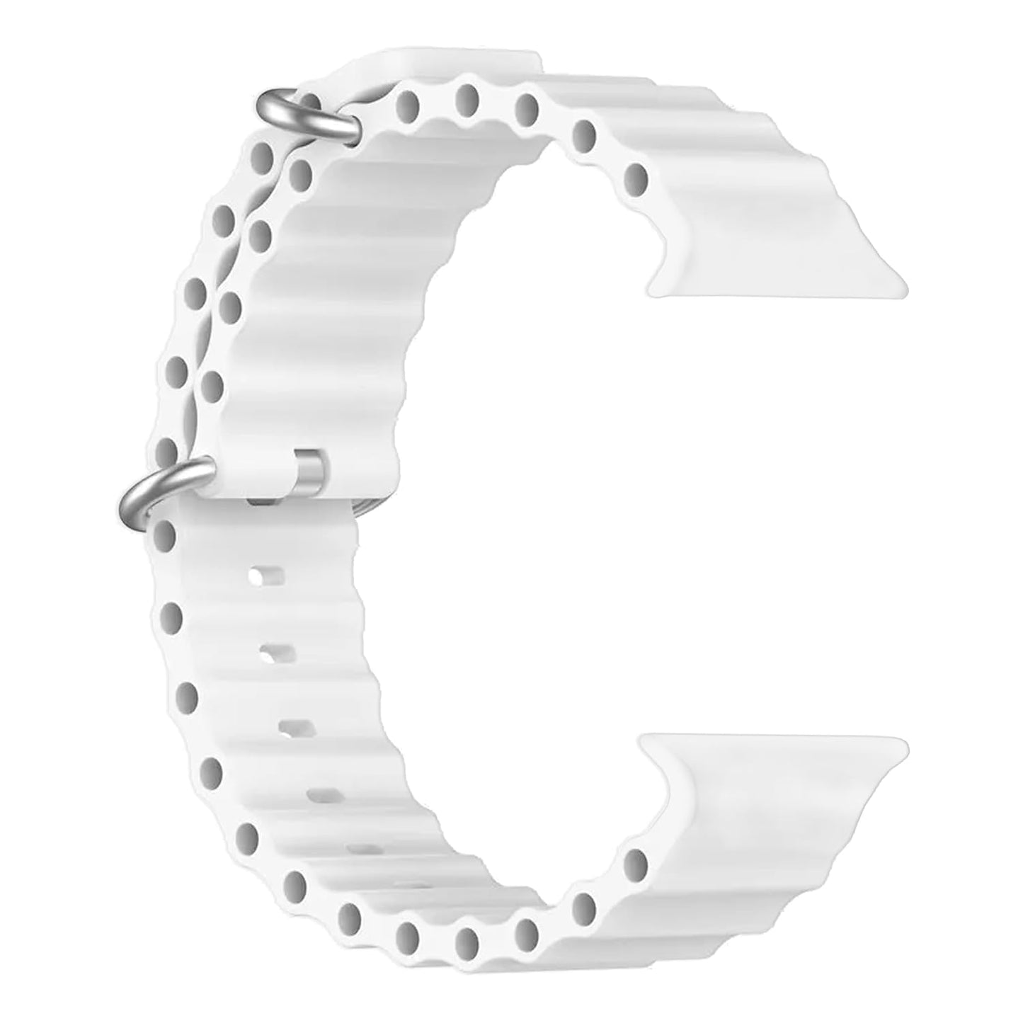 Ocean Silicone Strap White