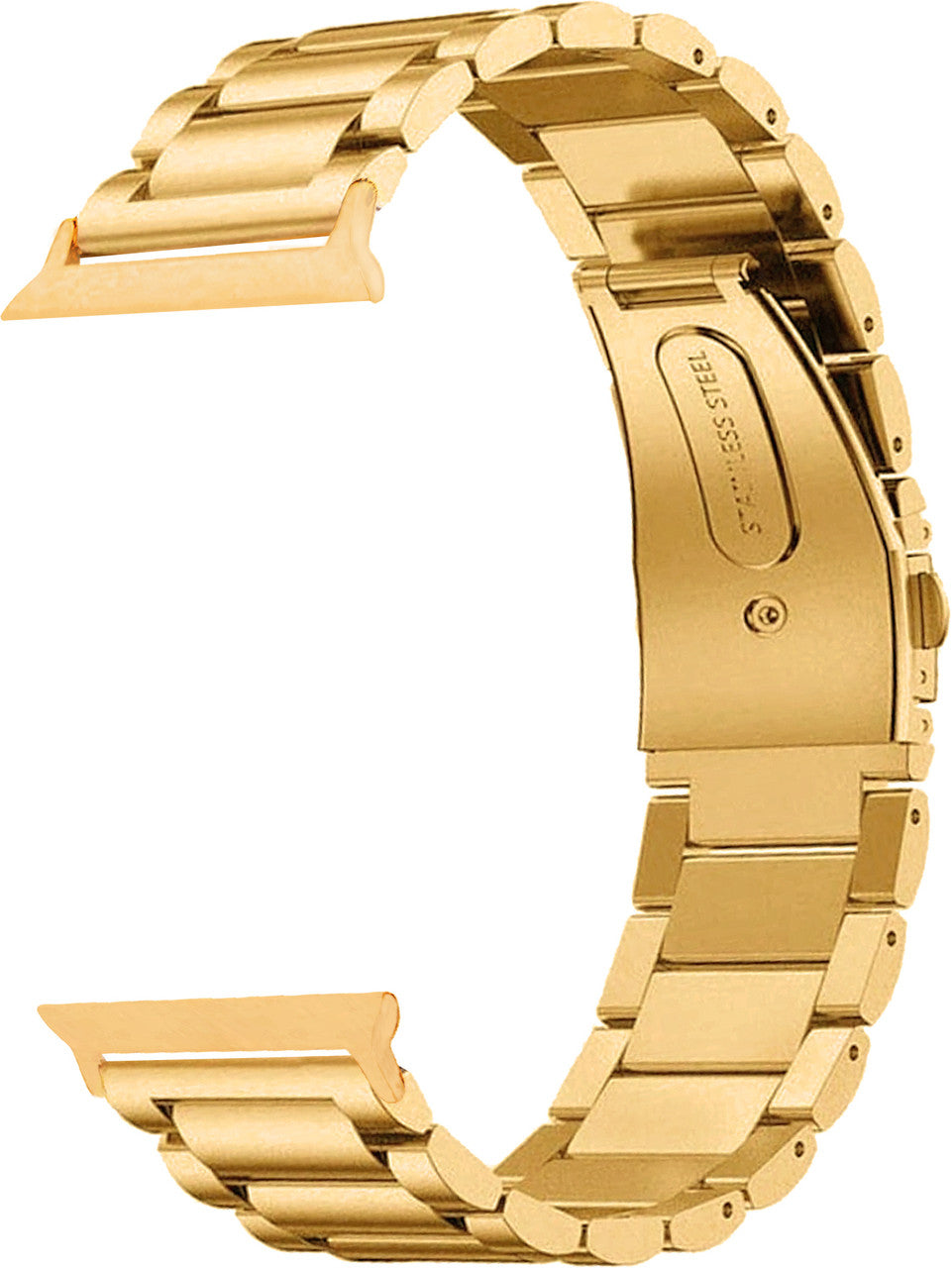 Heavy Metal Stainless Steel Chain Watch Strap Gold