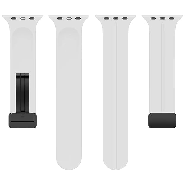 Silicone Magnetic Buckle White