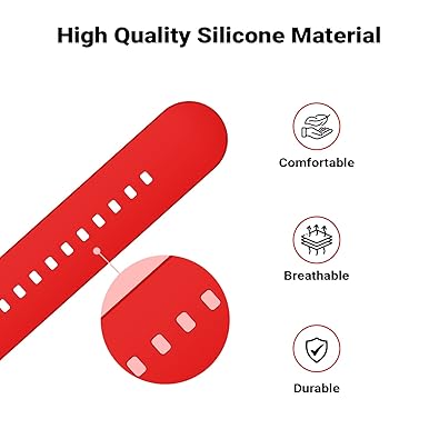 Red Silicone Plane Hock Lock Strap