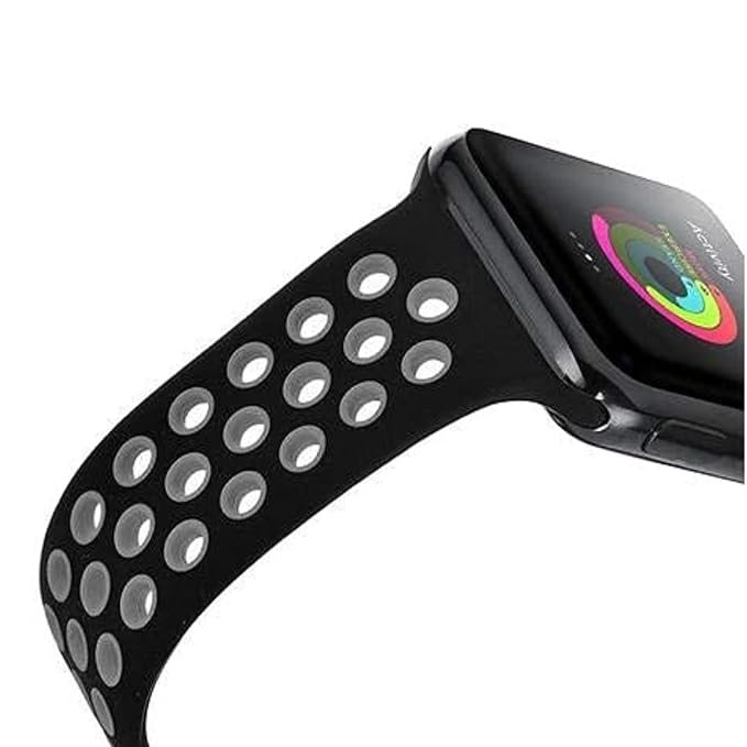 Black & Grey Luxury Silicone Strap