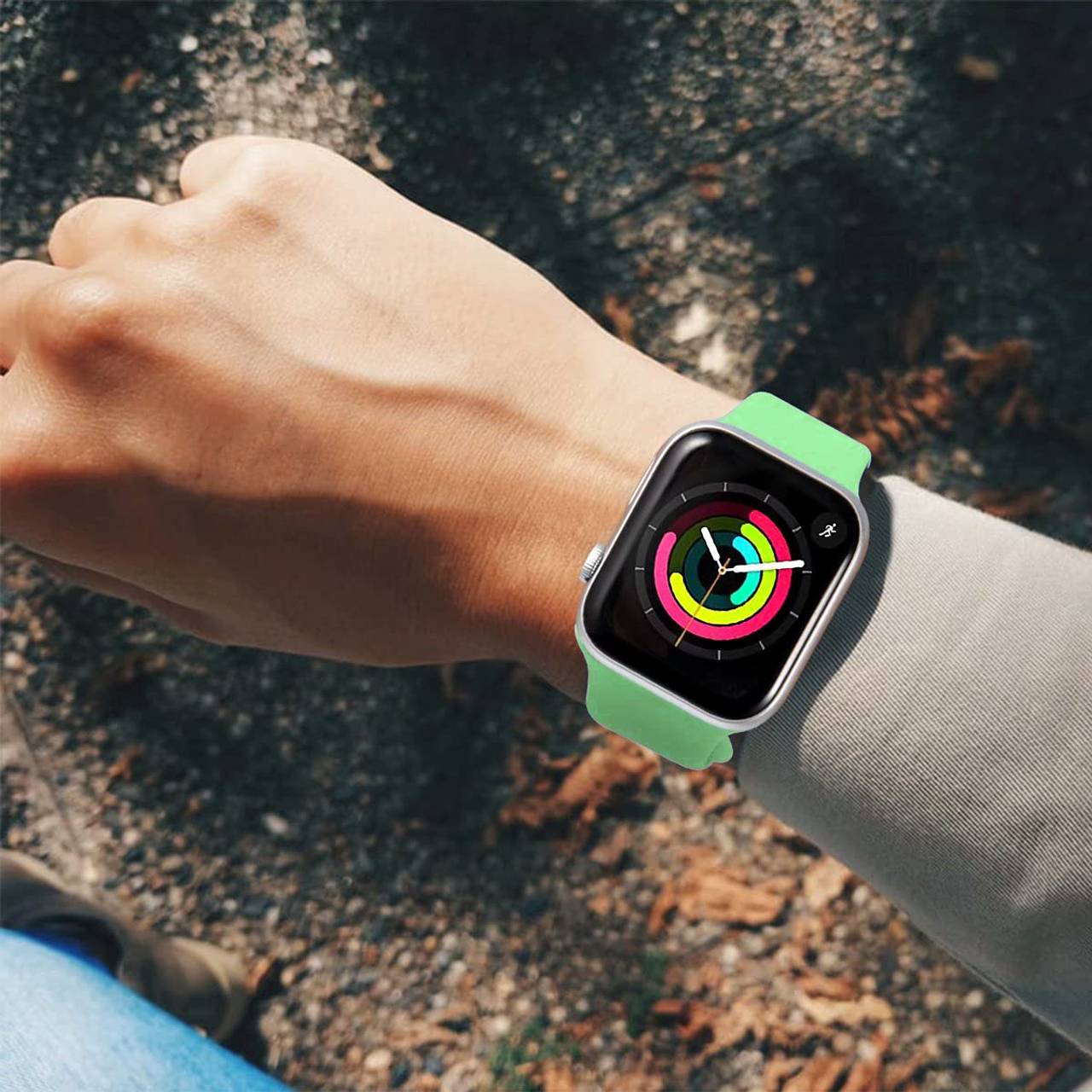 Plane Silicone Strap Light Green