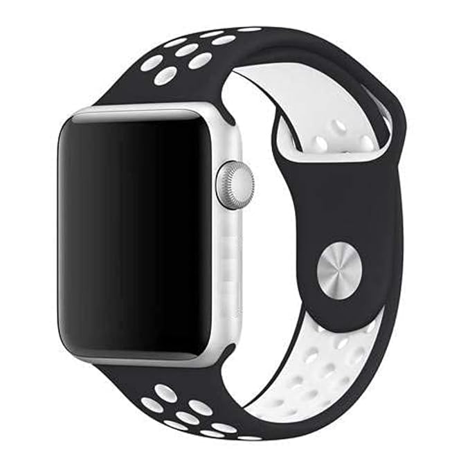 Black & White Luxury Silicone Strap