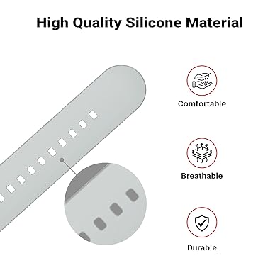 Grey Silicone Plane Hock Lock Strap