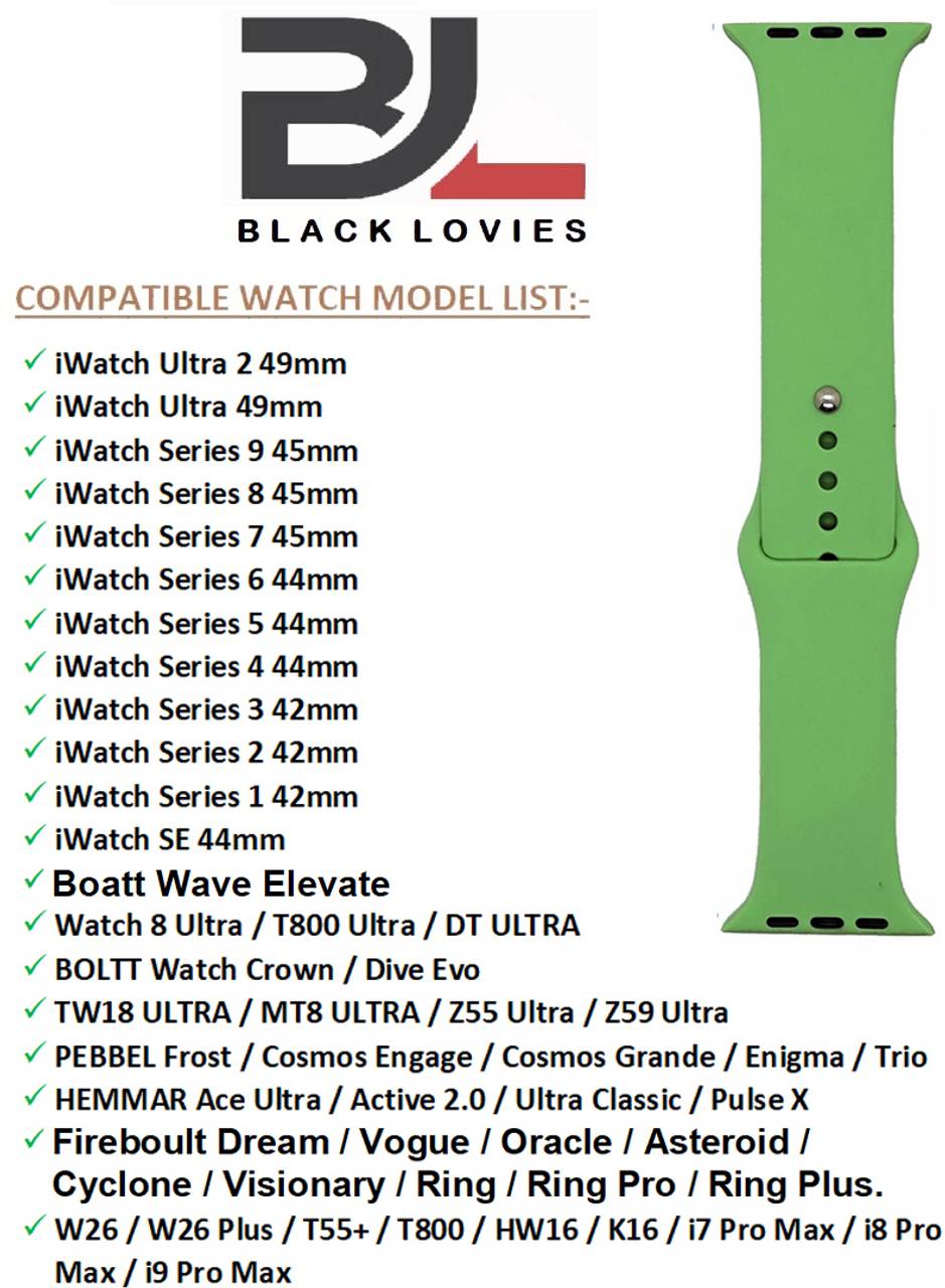 Plane Silicone Strap Light Green