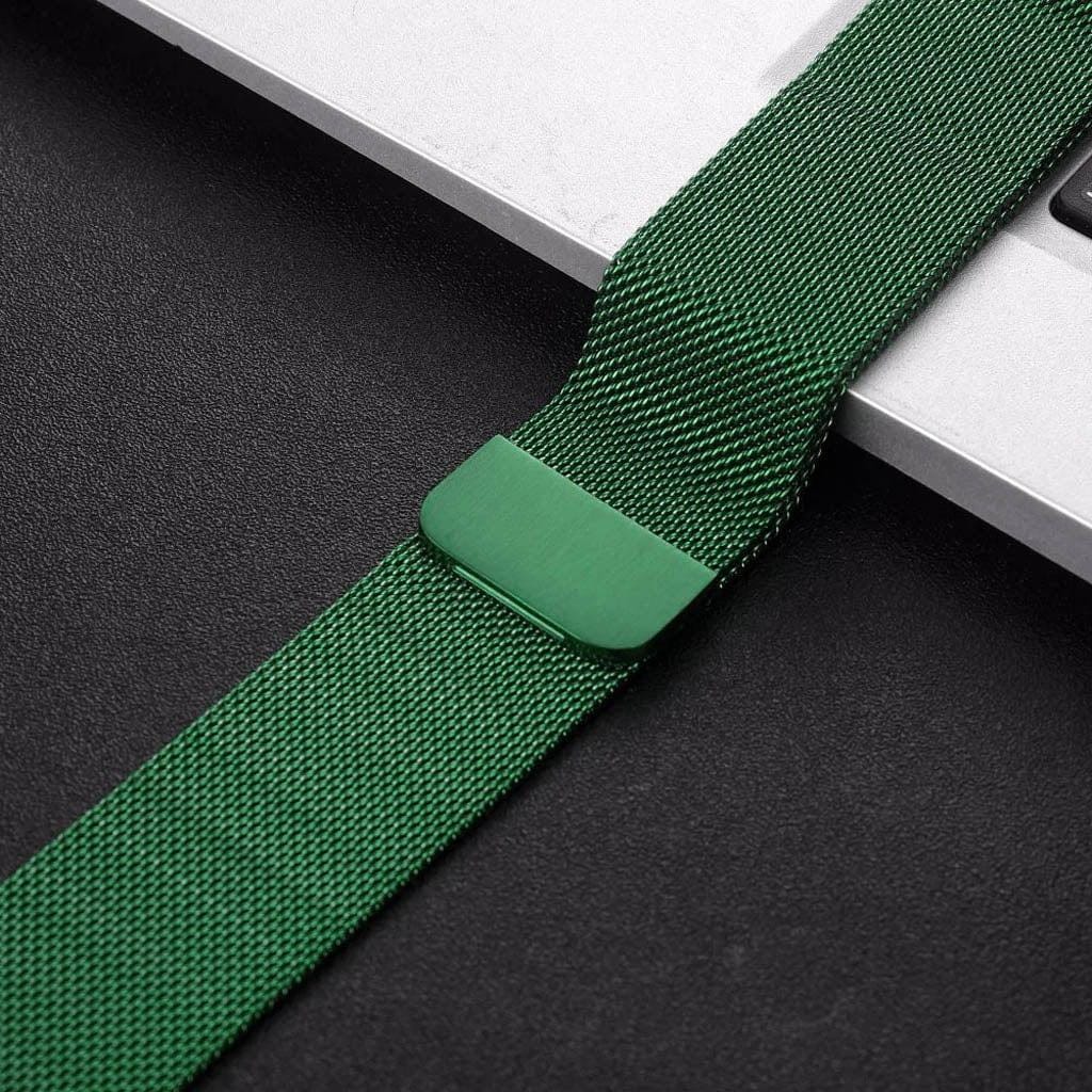 Green Stainless Steel with Magnetic Wristband Strap