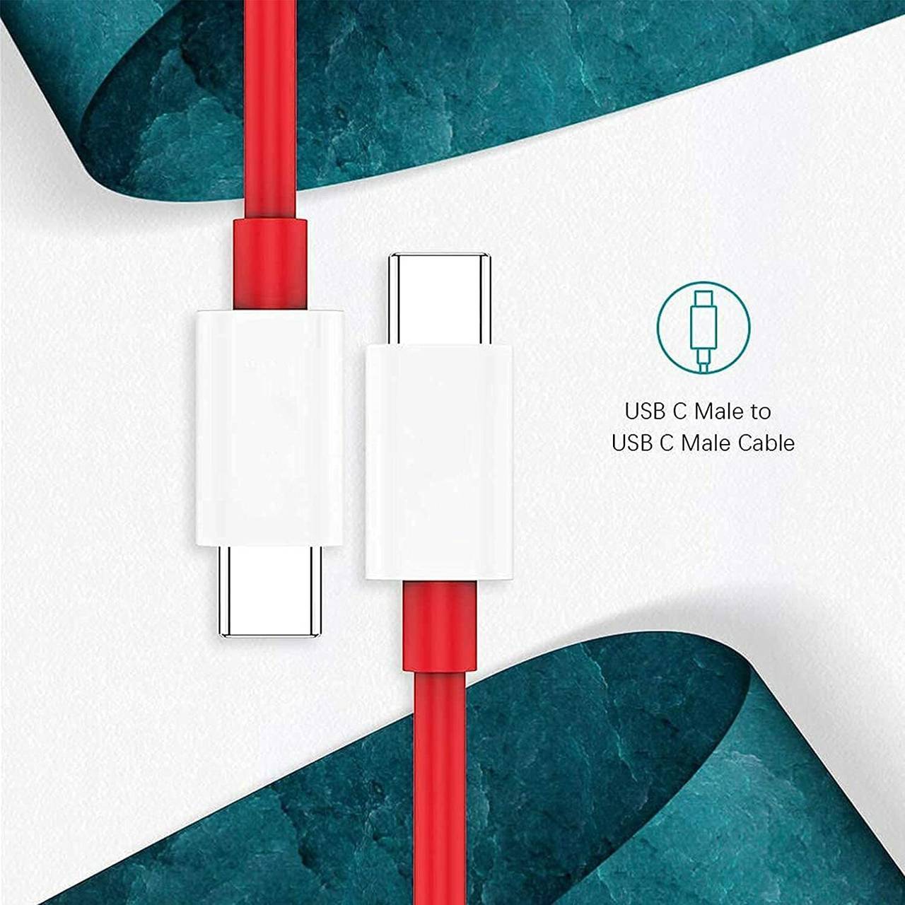 NINESTAR TYPE -C TO C 1M RED Power Meter for Cables