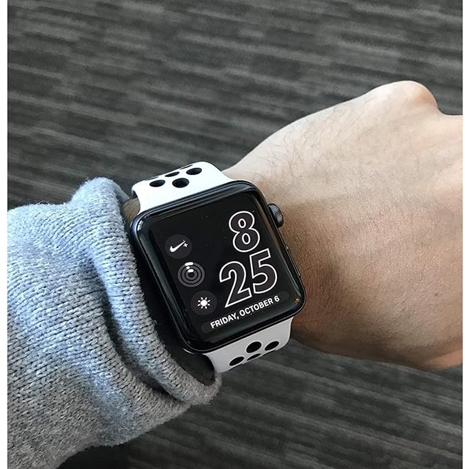 White & Black Luxury Silicone Strap
