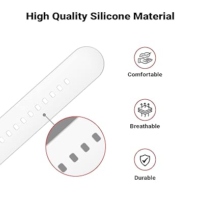 White Silicone Plane Hock Lock Strap