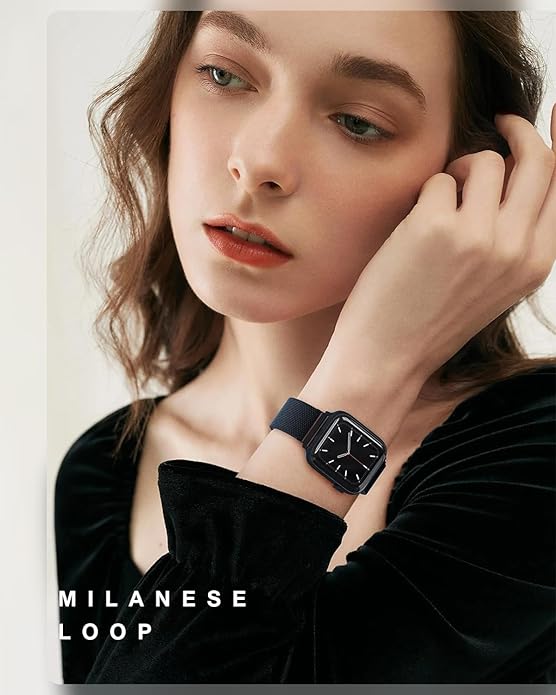 Midnight Blue Stainless Steel with Magnetic Wristband Strap