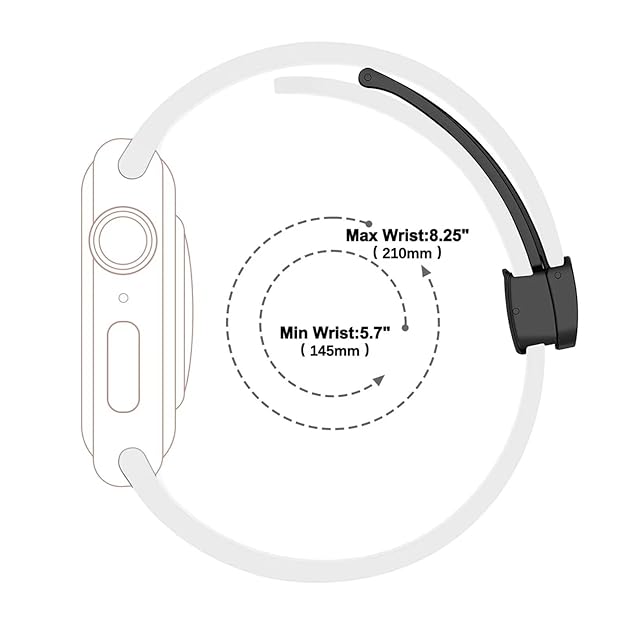 Silicone Magnetic Buckle White