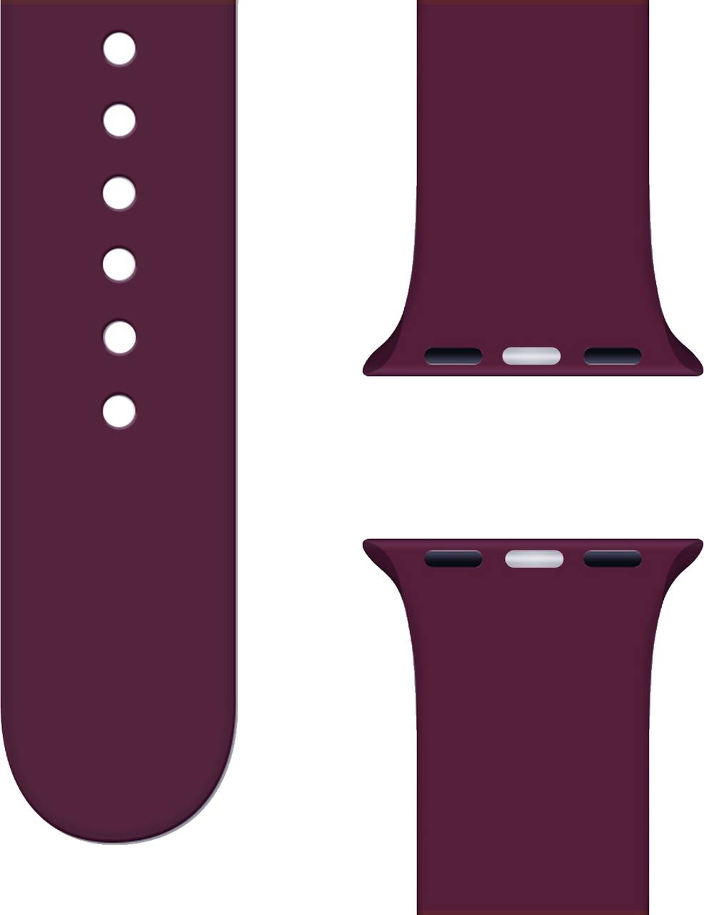 Plane Silicone Strap Dark Purple