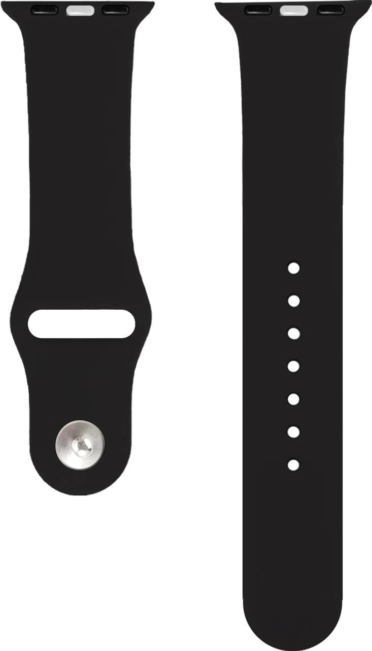 Plane Silicone Strap Black