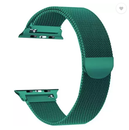 Green Stainless Steel with Magnetic Wristband Strap