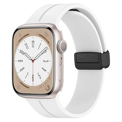 Silicone Magnetic Buckle White