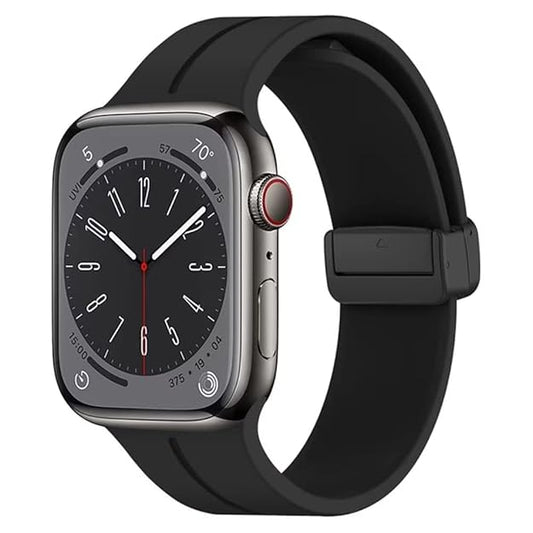Silicone Magnetic Buckle Black