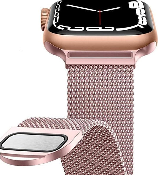 Rose Gold Stainless Steel with Magnetic Wristband Strap