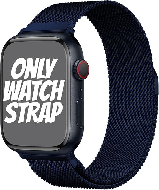 Midnight Blue Stainless Steel with Magnetic Wristband Strap