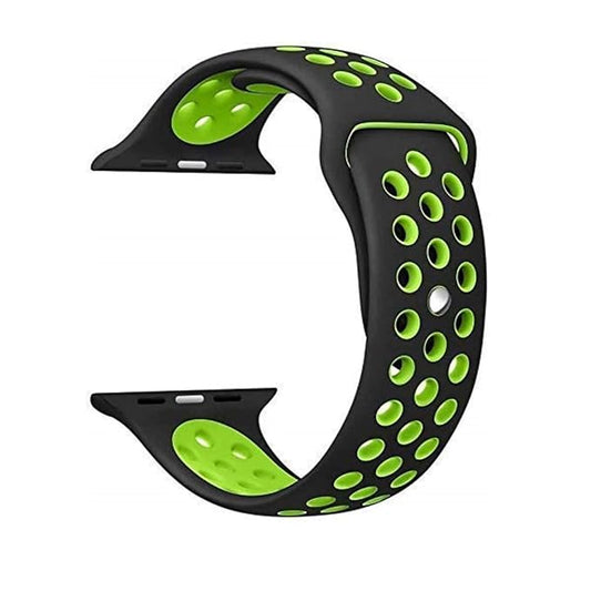 Black & Green Luxury Silicone Strap