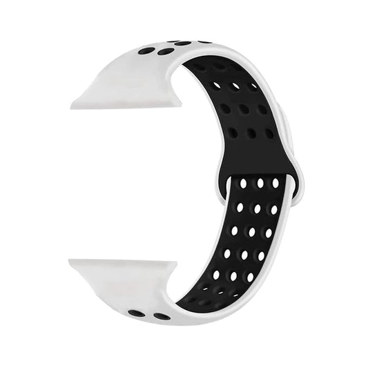 White & Black Luxury Silicone Strap