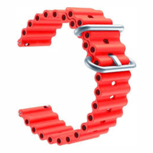 Ocean Silicone Strap Red