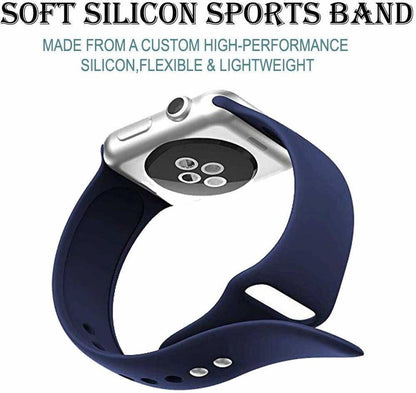 Plane Silicone Strap Navy Blue