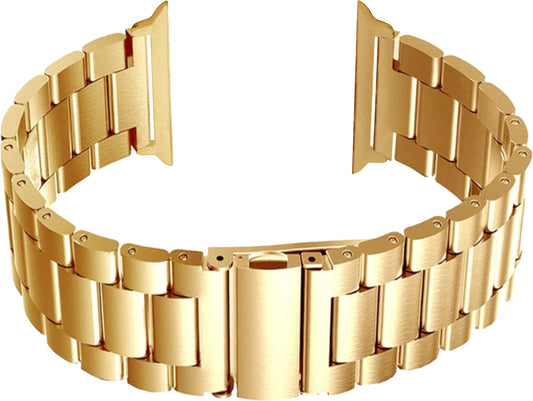 Heavy Metal Stainless Steel Chain Watch Strap Gold