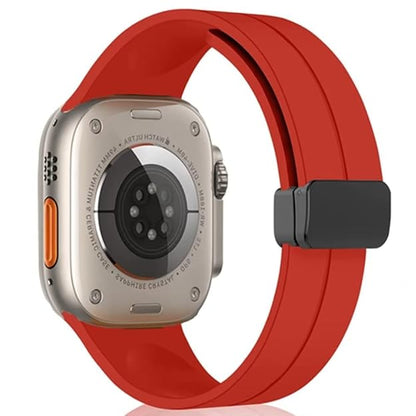 Silicone Magnetic Buckle Red