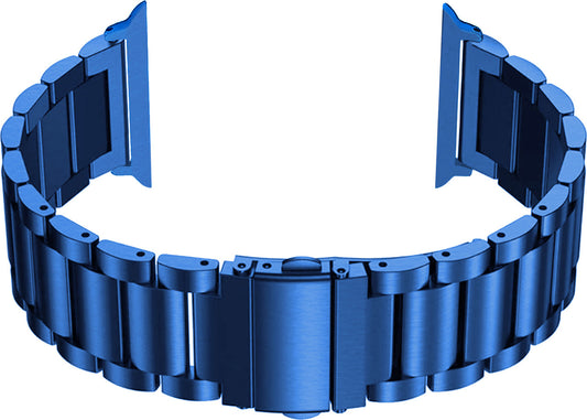 Heavy Metal Stainless Steel Chain Watch Strap Blue