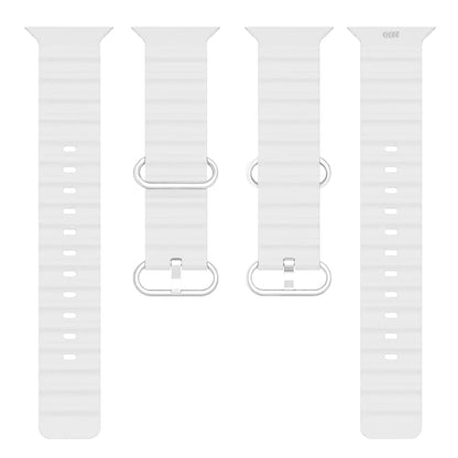 Ocean Silicone Strap White