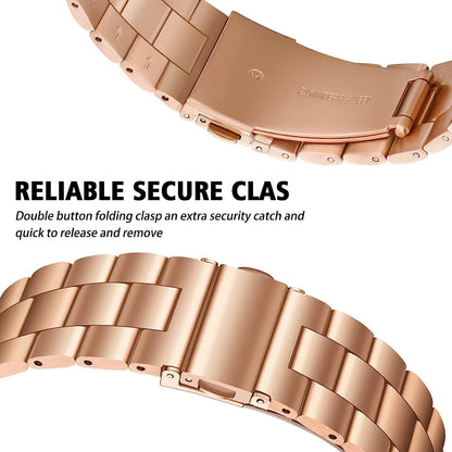 Heavy Metal Stainless Steel Chain Watch Strap Rose Gold