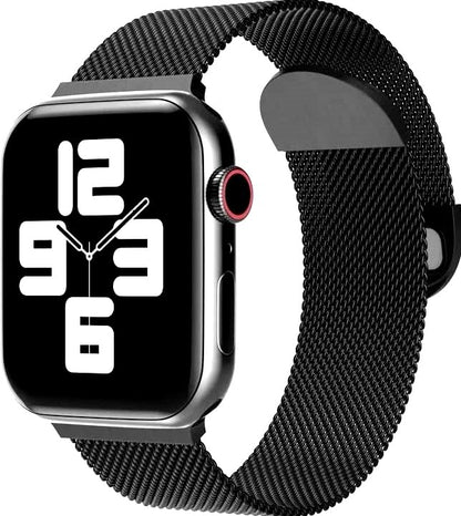 Black Stainless Steel with Magnetic Wristband Strap